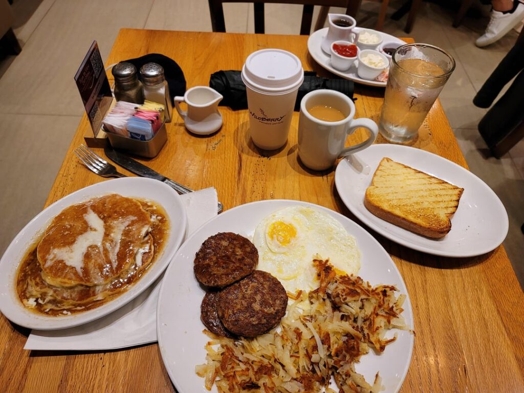 Three different Eggs + Sausage breakfasts - Which looks best to you?