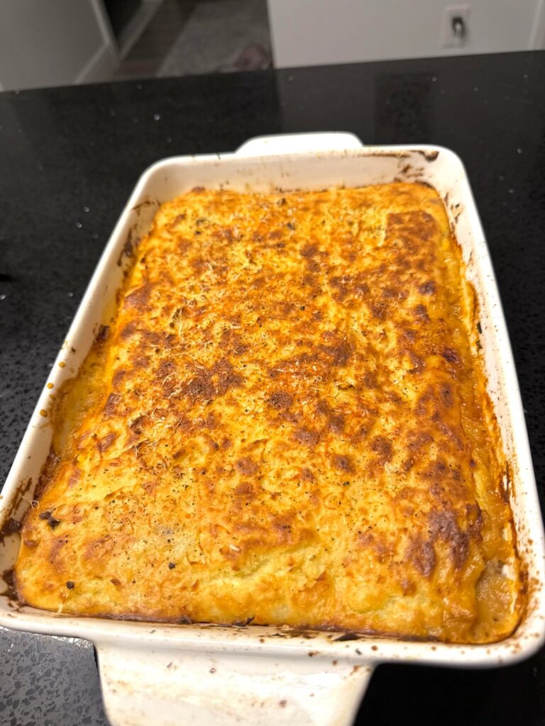 4 Cutwater Margaritas + 2 glasses of Red = Homemade Sheppards Pie