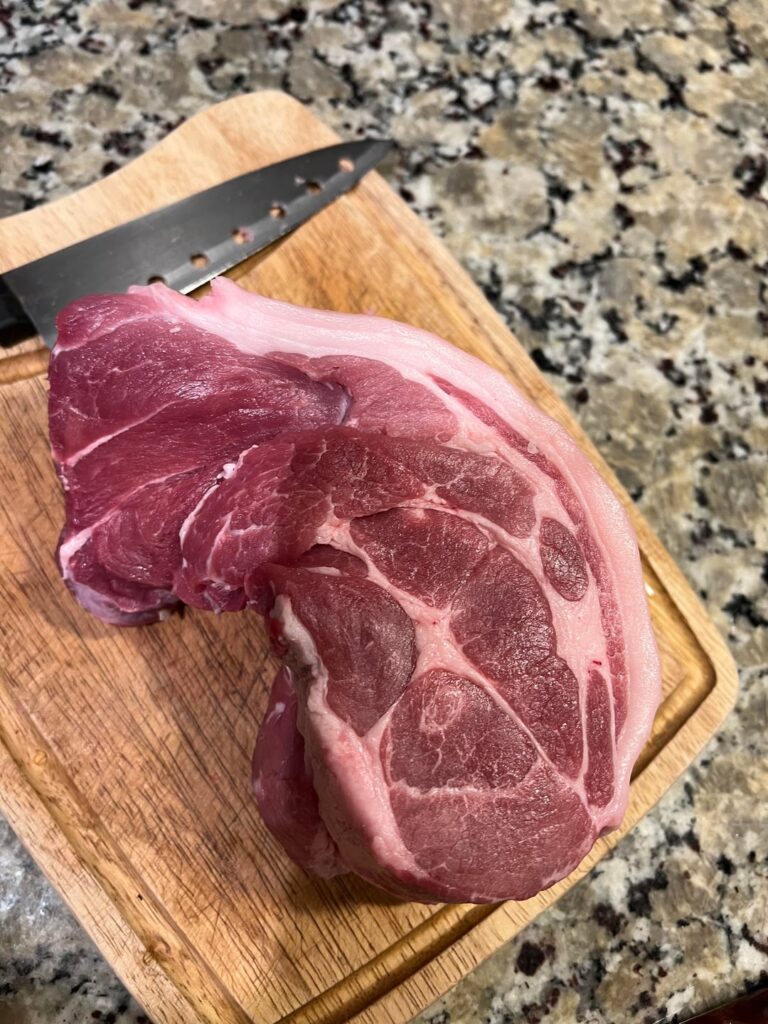 Grilled Gochujang-marinated Boston Butt