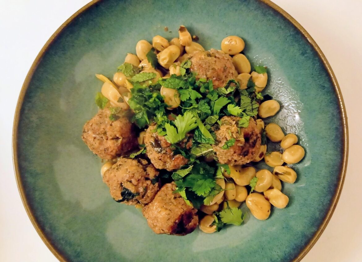 Meatballs with broad beans and lemon [an Ottolenghi recipe]