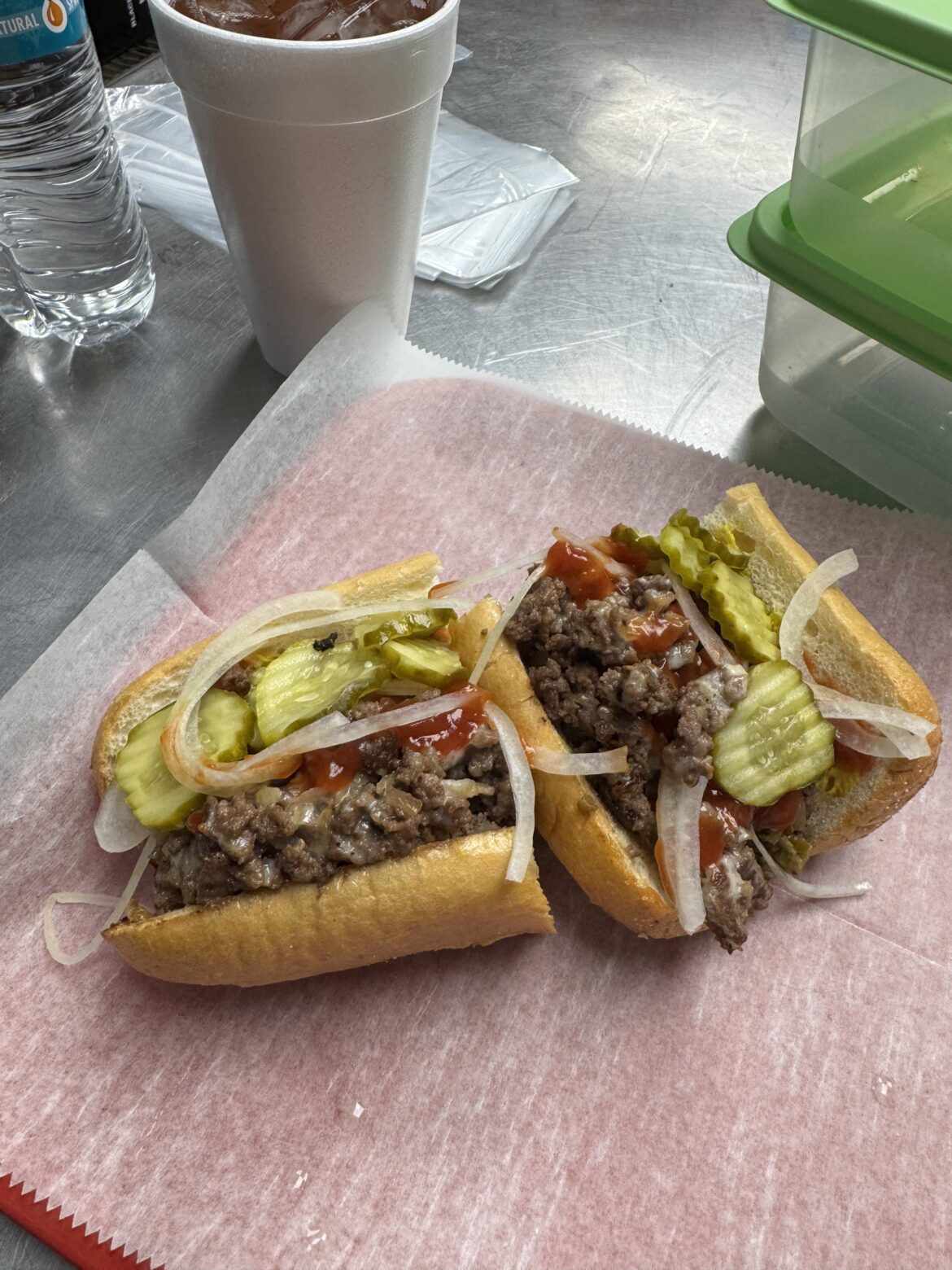 “Chopped cheese” I made for lunch today