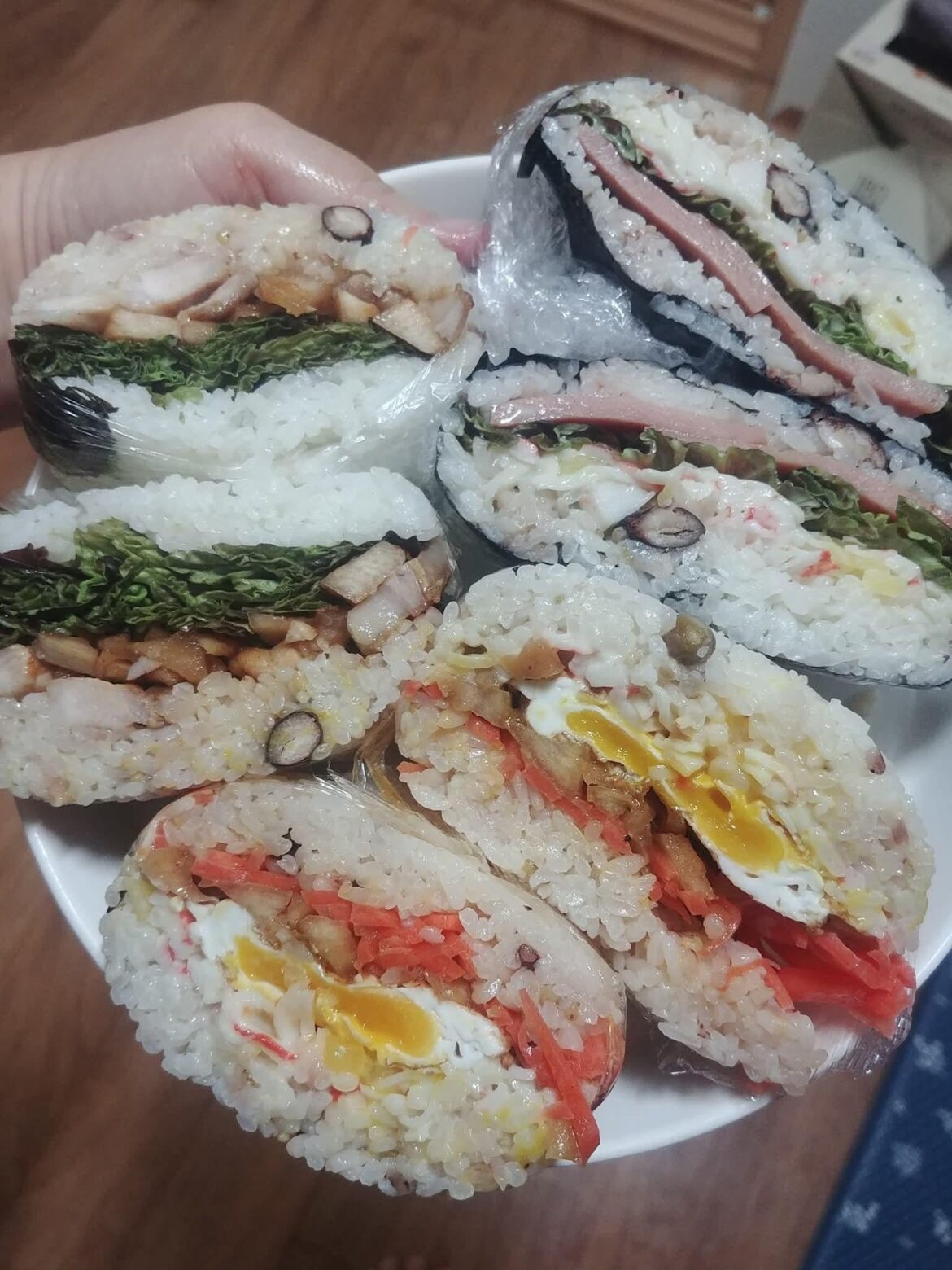 Home-made Rice burgers!!