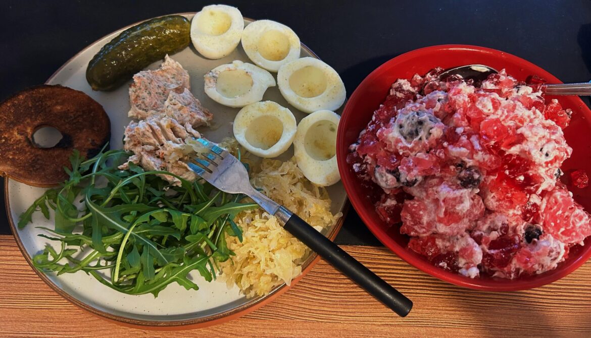 After workout breakfast