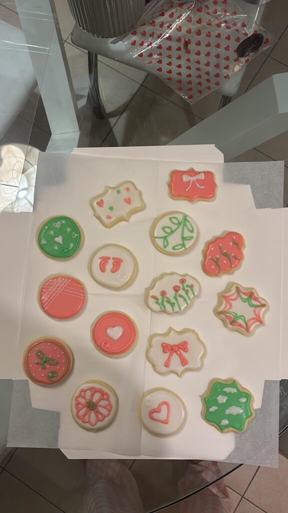 Made some cookies for my friend who just gave birth and really wanted cookies for a while!