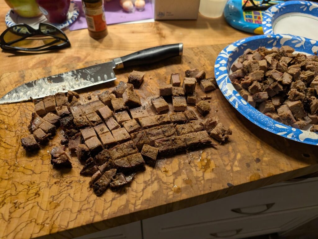 Almost glad I botched that brisket, experimented with great success!