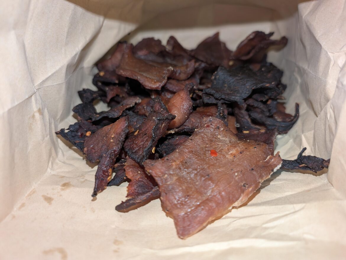 Pork loin jerky I made today 🤙