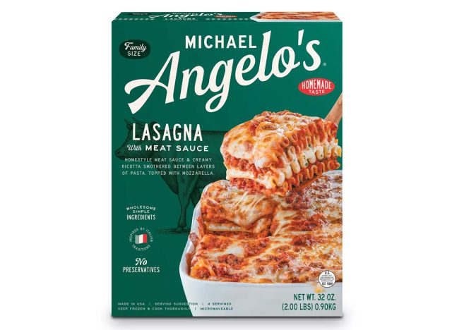 Michael Angelo's Frozen Lasagna with Meat Sauce