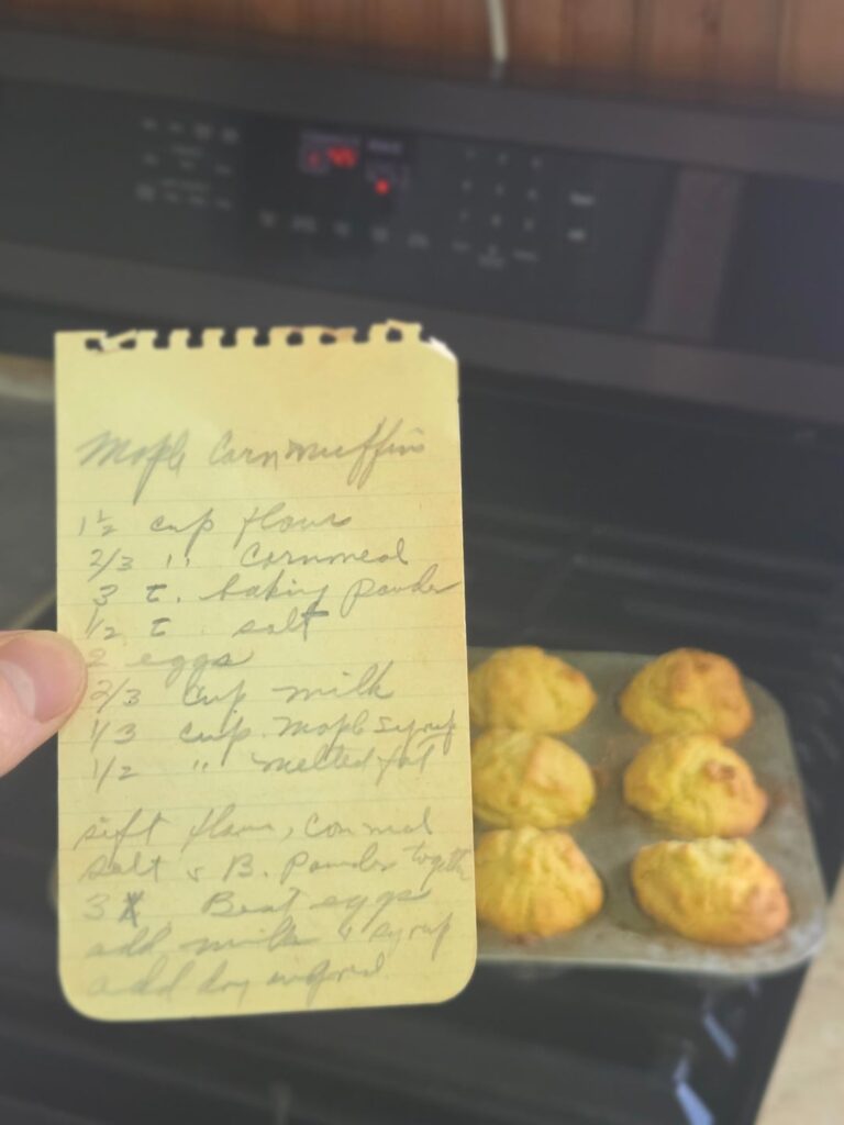 Today in the Old Recipe Box: Maple Corn Muffings