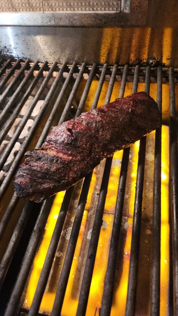 Weeknight hanger steak