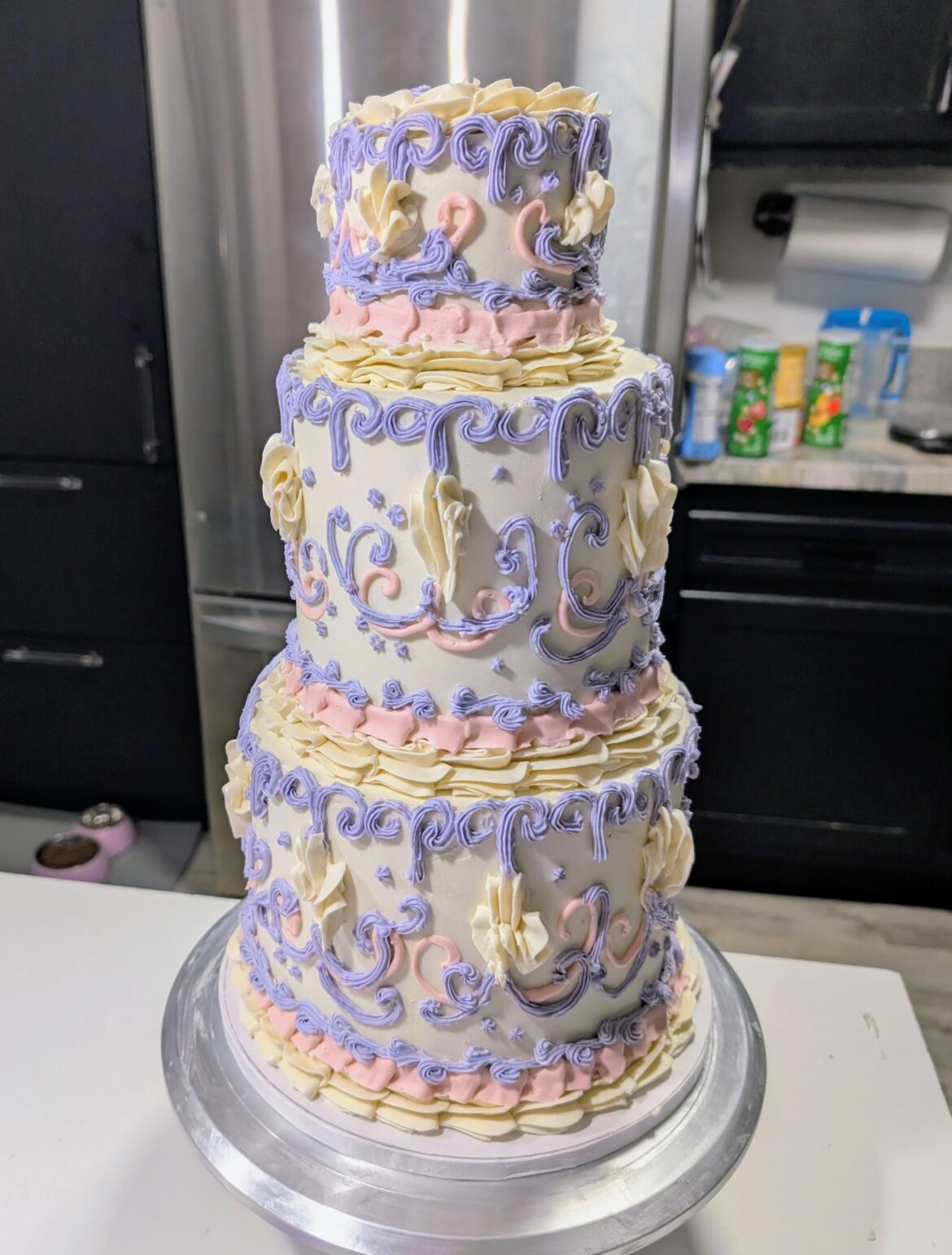 Cake I made from scratch for my daughter's first birthday 🥰
