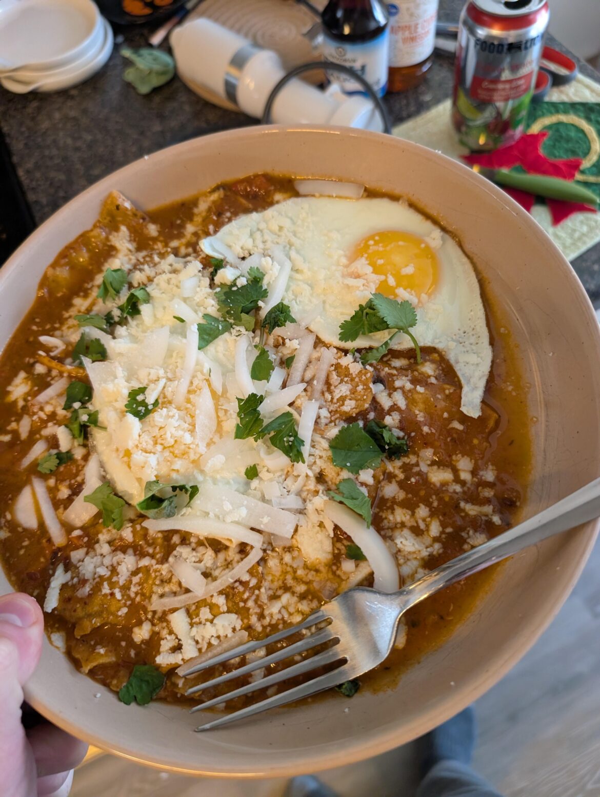 Kenjis Tinga sauce - > Chilaquiles