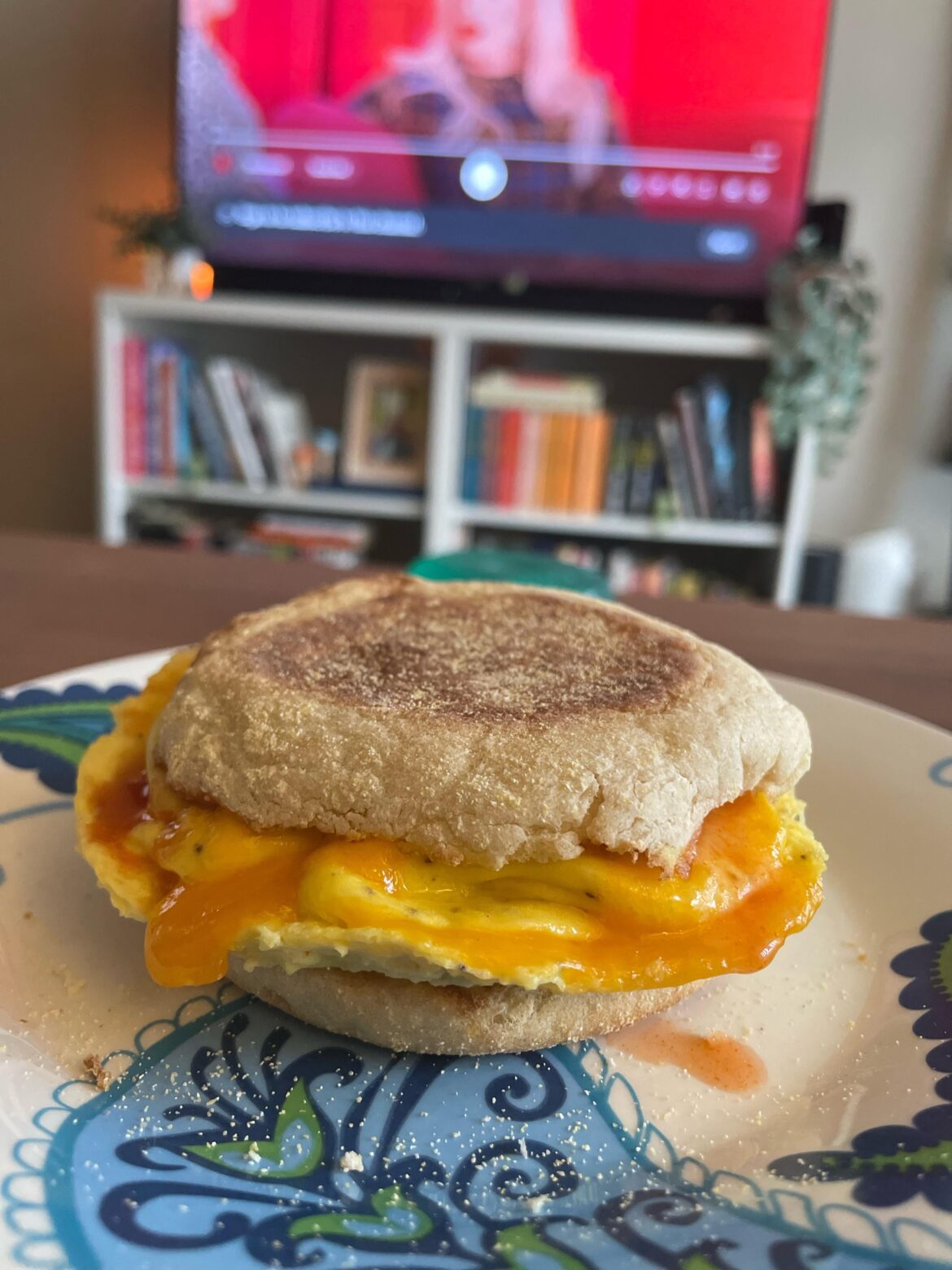 Egg Sammy w hot sauce?