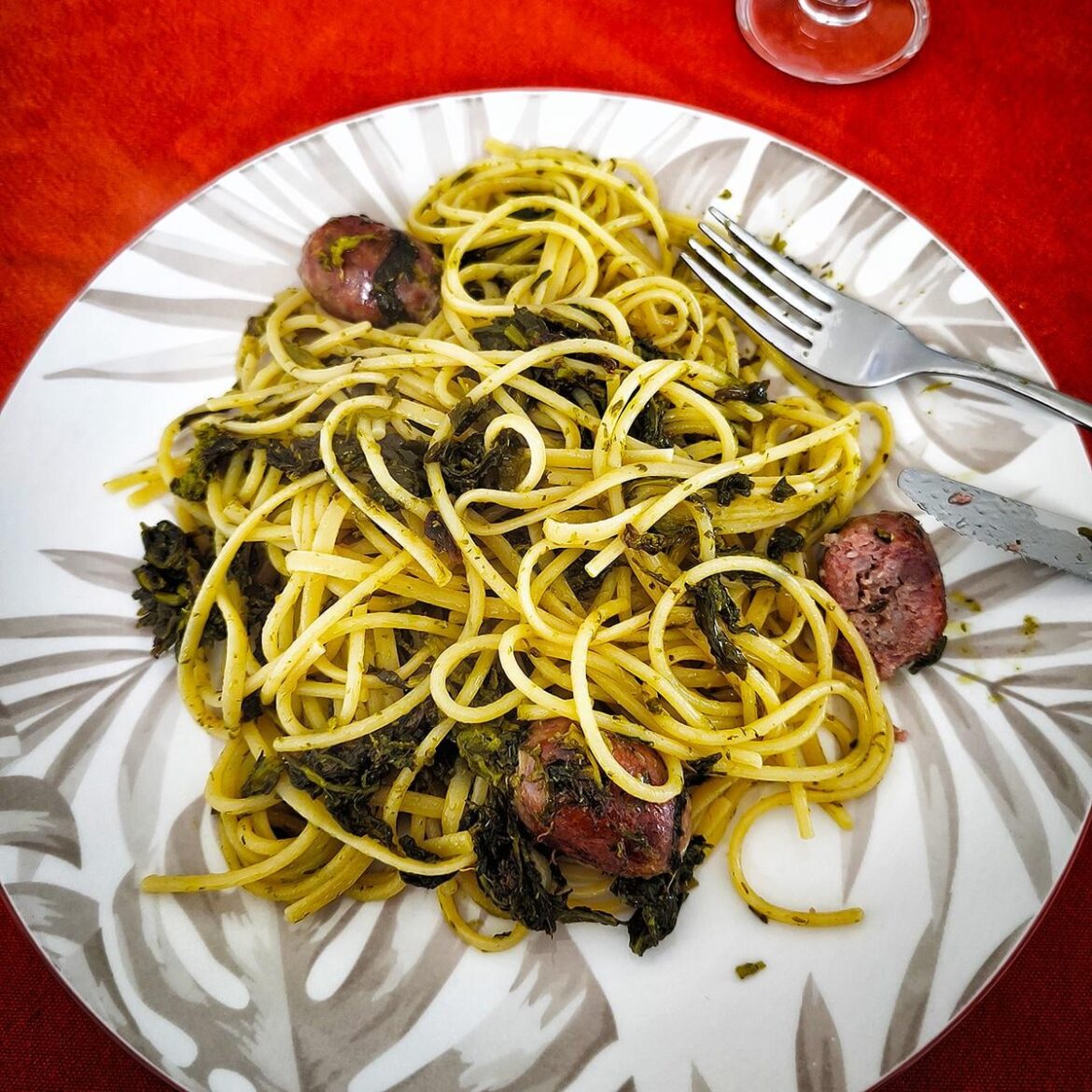 Pasta broccoli e salsiccia