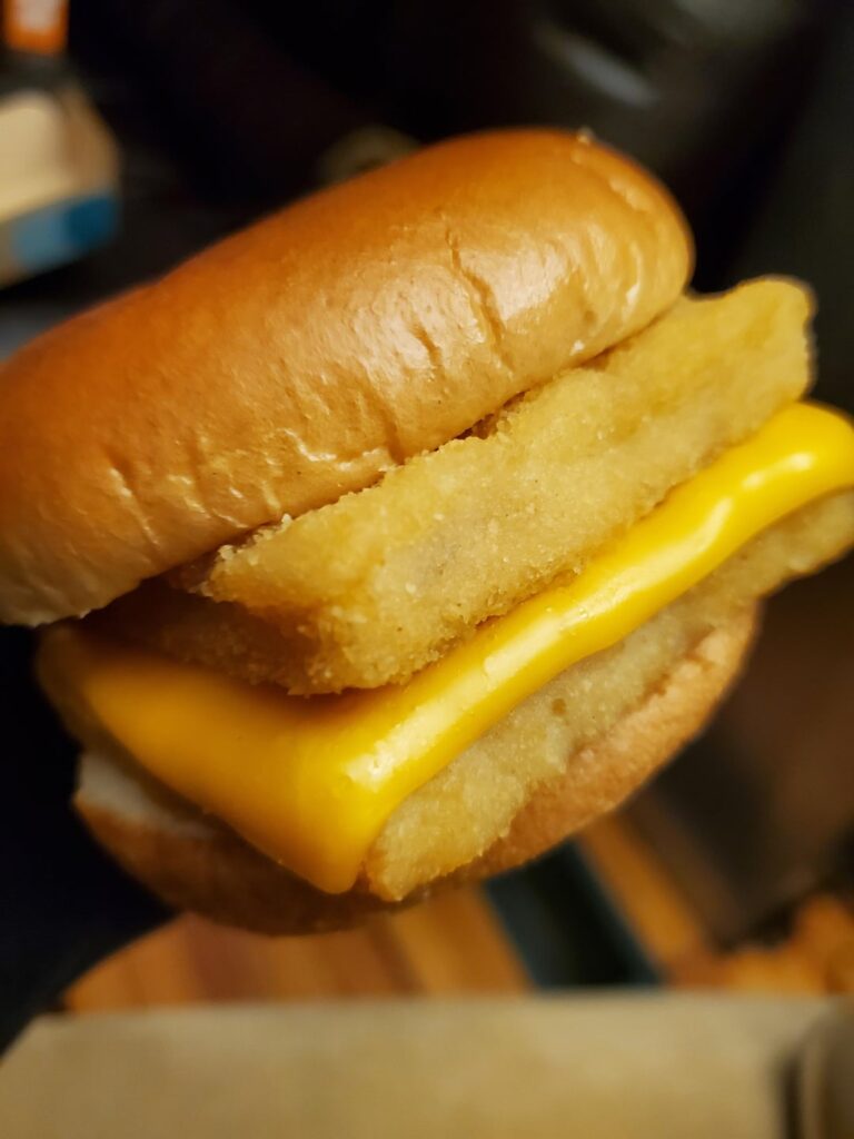 Was craving a filet-o-fish sandwich so I got a double.
