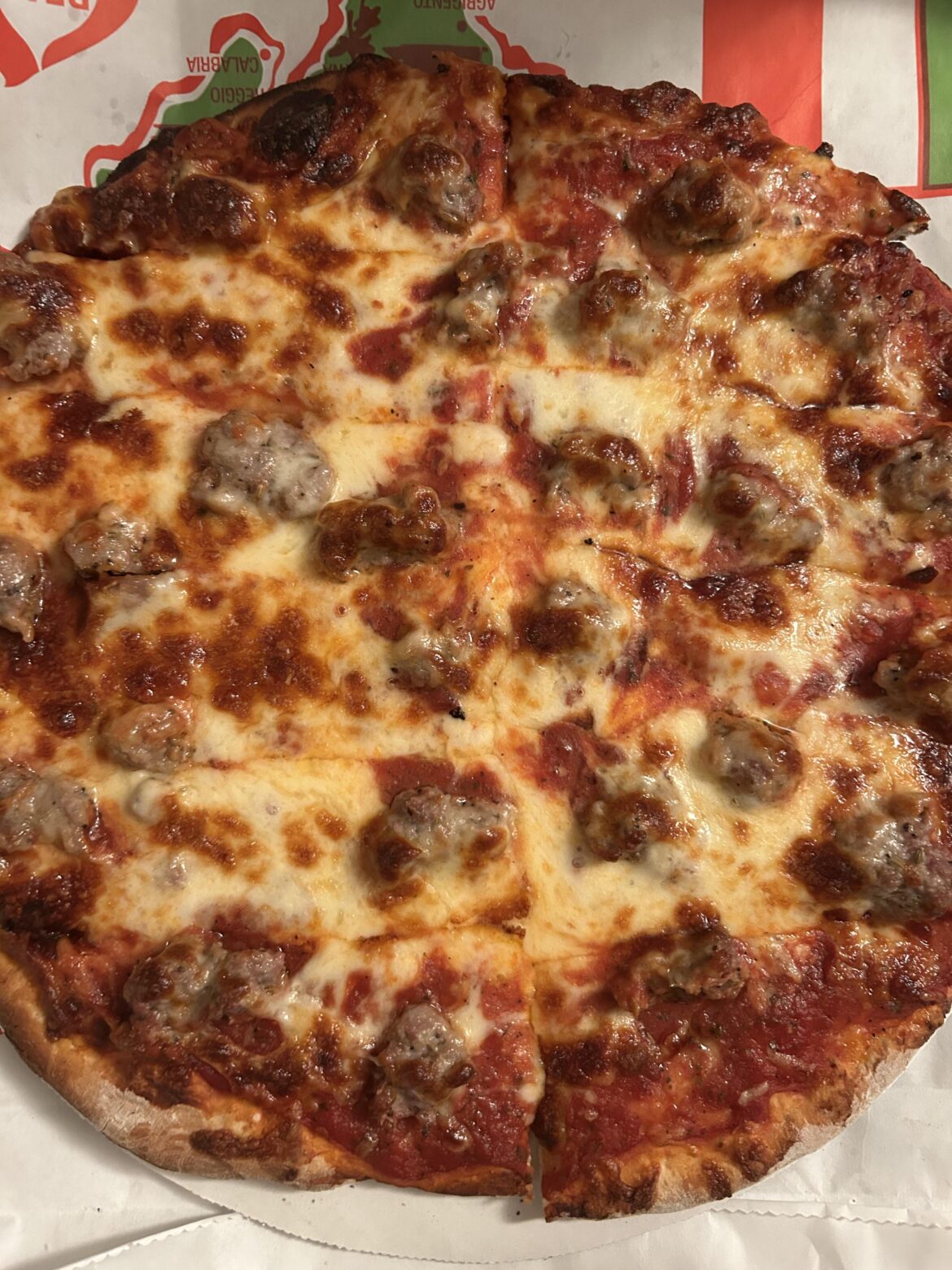 Cheese and sausage