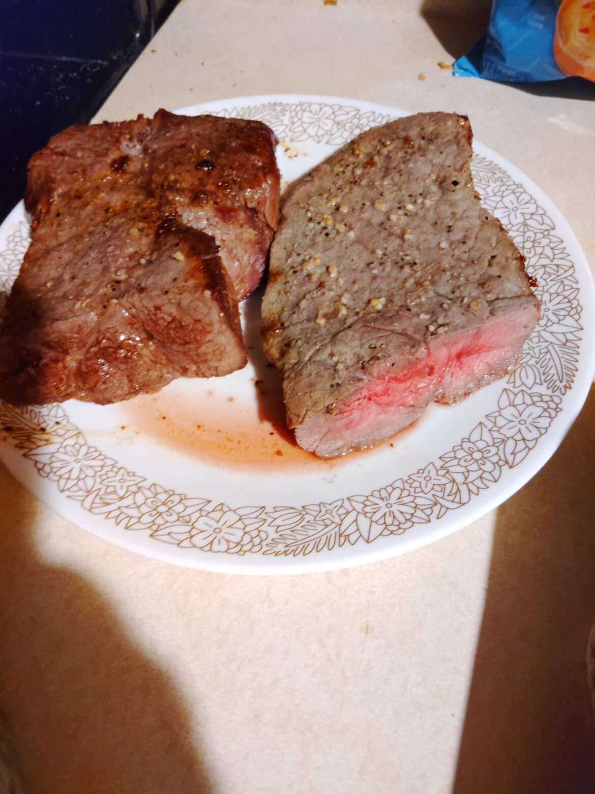London broil under the broiler for 9 minutes a side