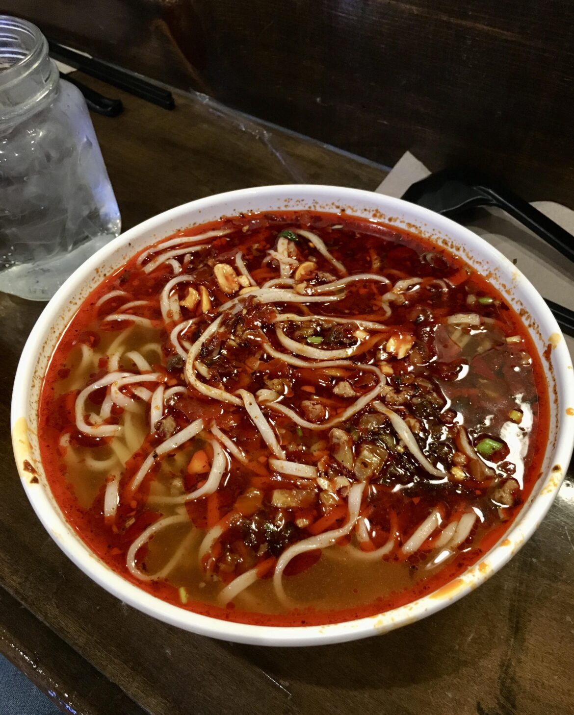 Spicy Pork with Noodles in Broth