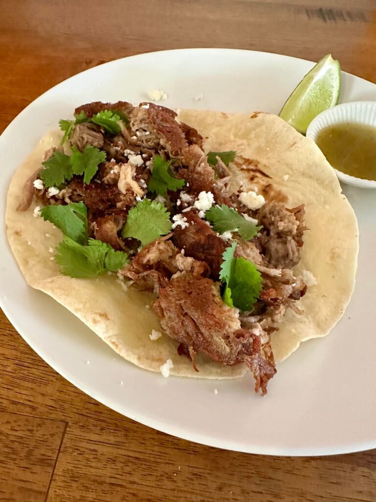 Homemade Carnitas Burrito, simple and delicious