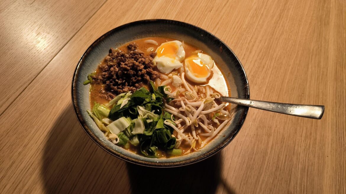 Spicy miso udon ramen - Love this dish!
