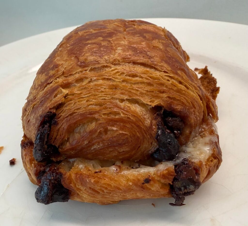 Beecher's Flagship cheese stick on a Whole Foods Take & Bake chocolate croissant. Game changer.