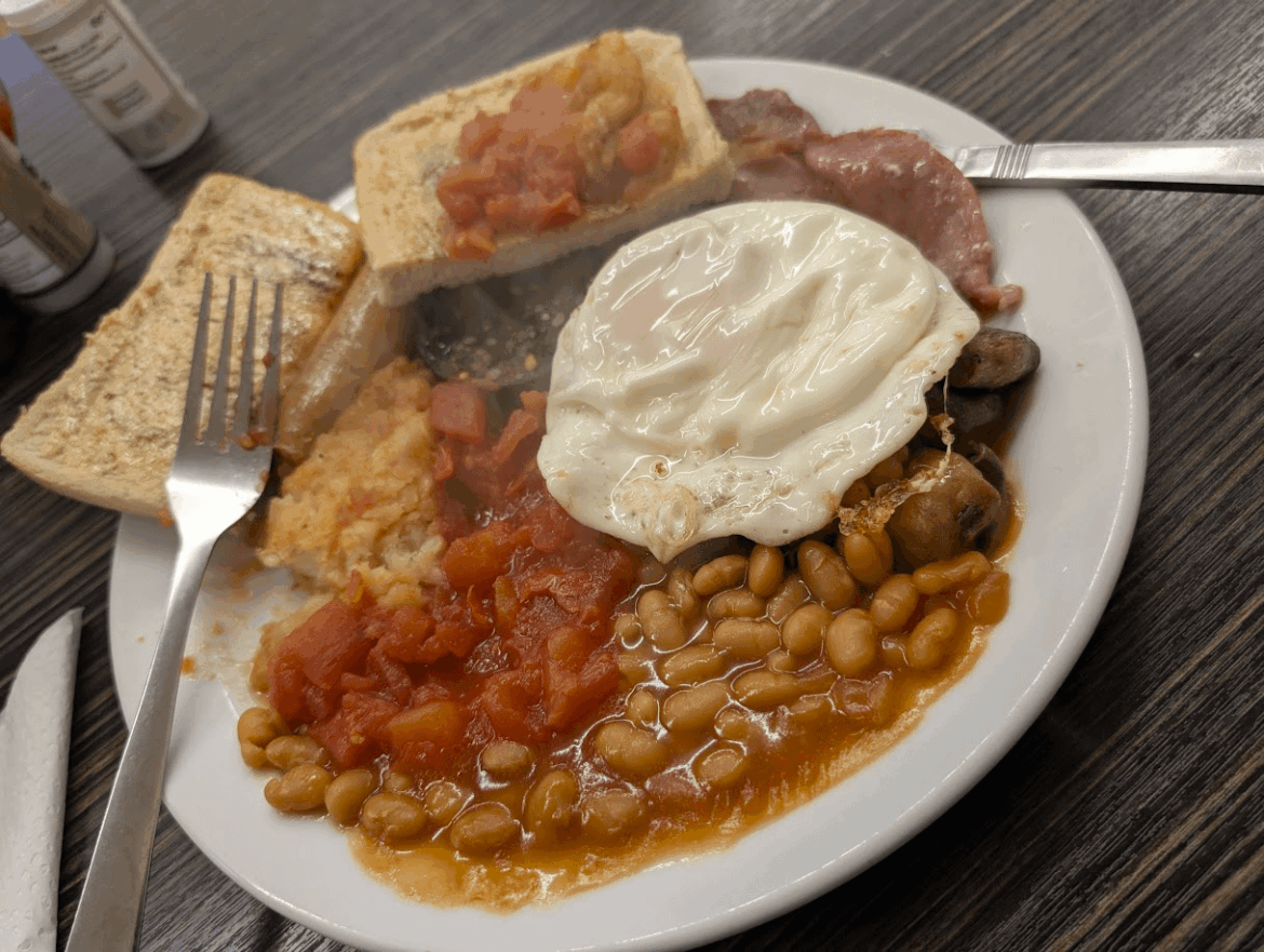 Local cafe, £1.50 (Only Thurs & Fri)