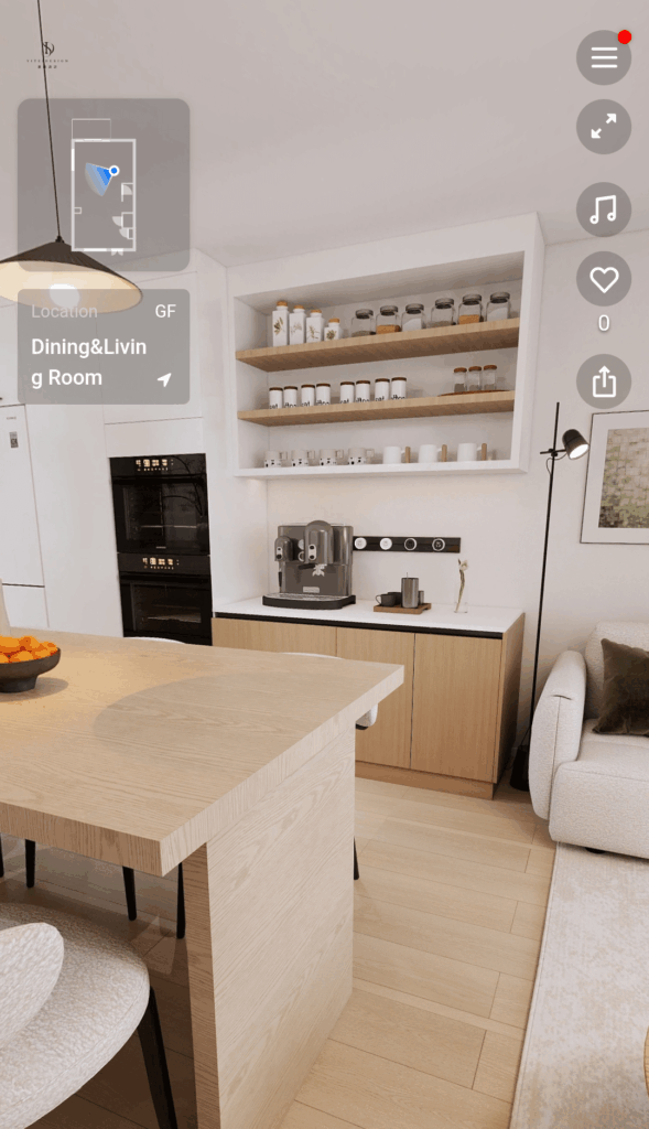 Black or white espresso machine for this space?