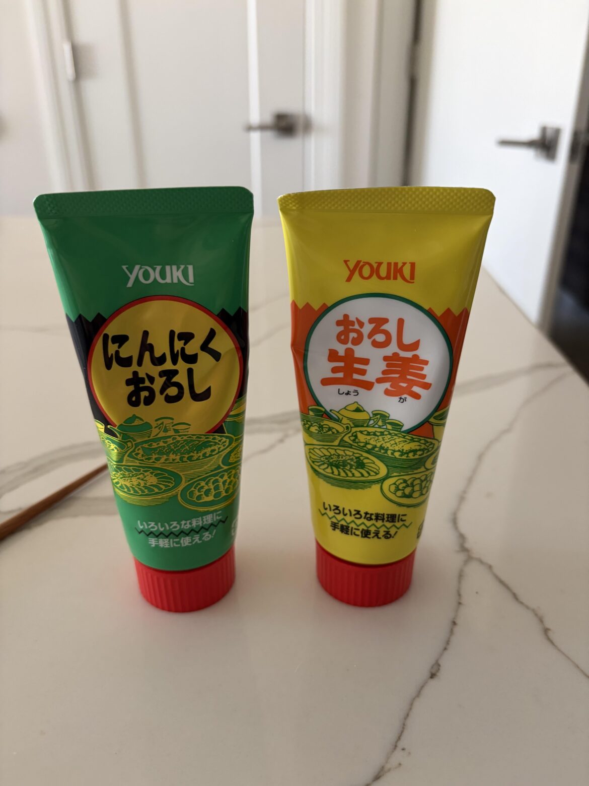 Garlic and Ginger paste tubes