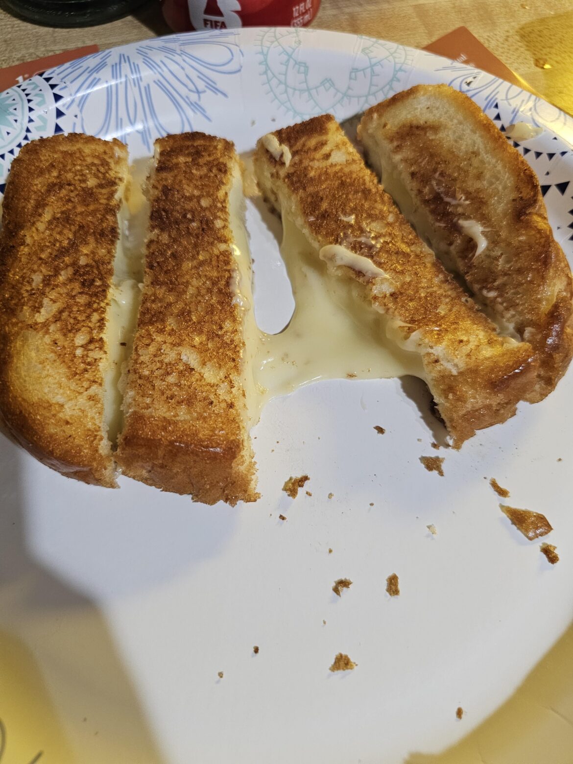 Mom wanted grilled cheese dunkers!
