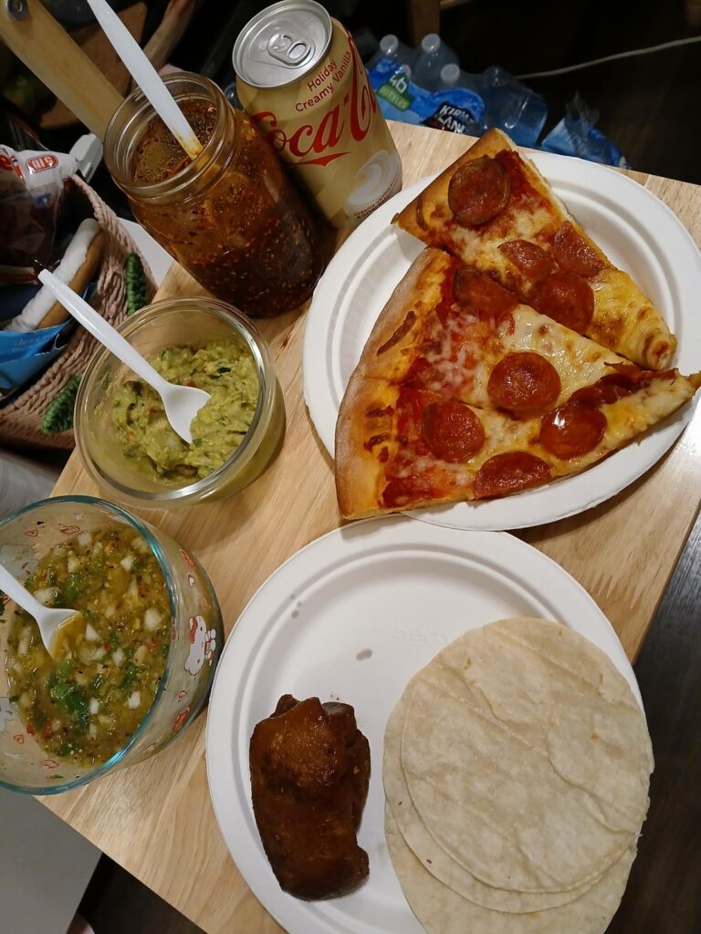 Left over for dinner