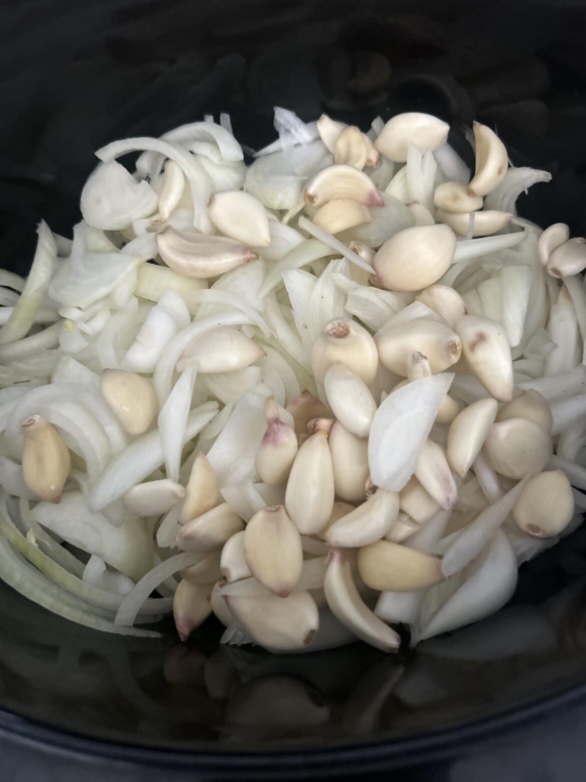 Caramelized onions (and garlic)