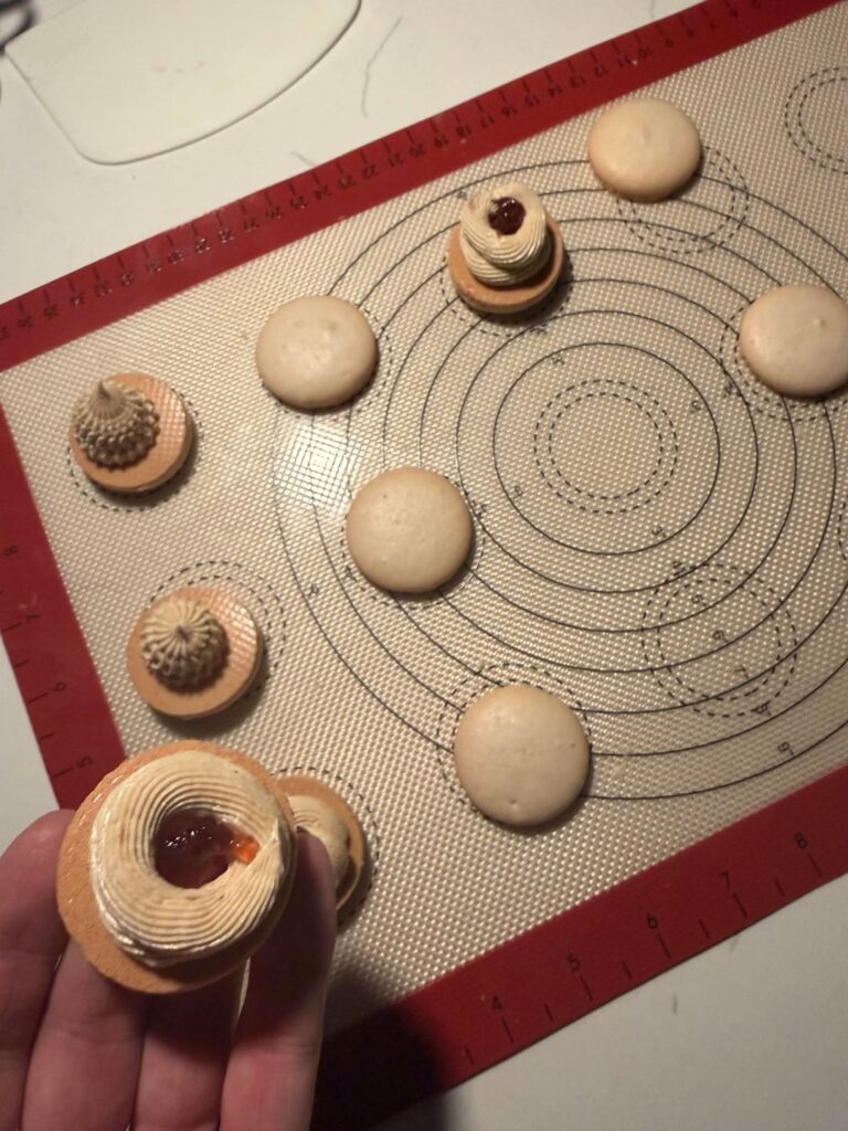PB&J macaron