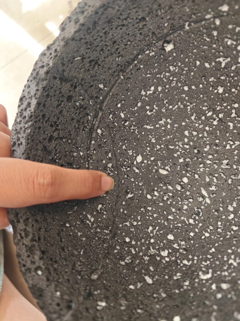 Is this molcajete cracked or is this a natural fissure?