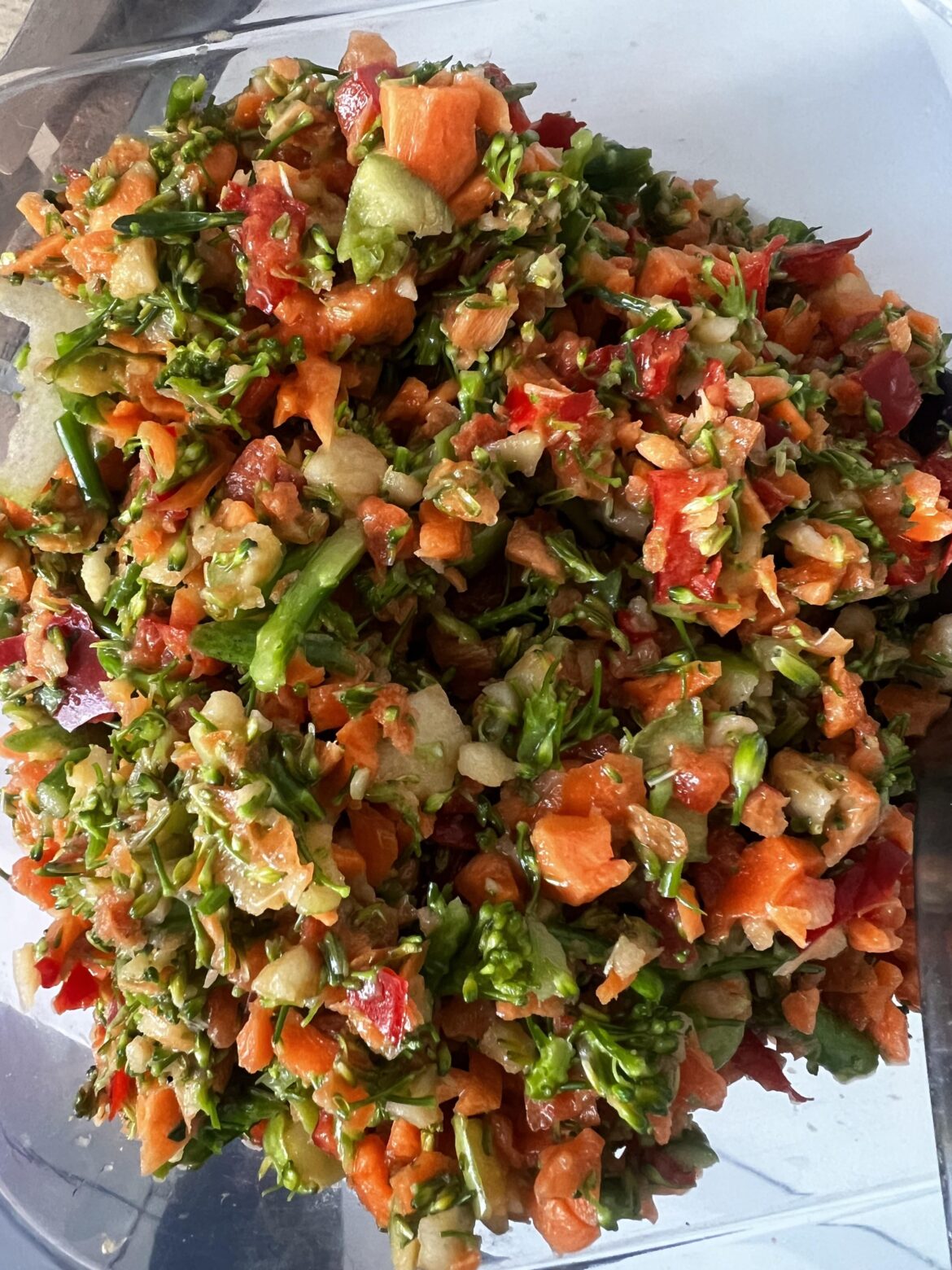 My homemade side dish, rainbow salad 🥗 🌈