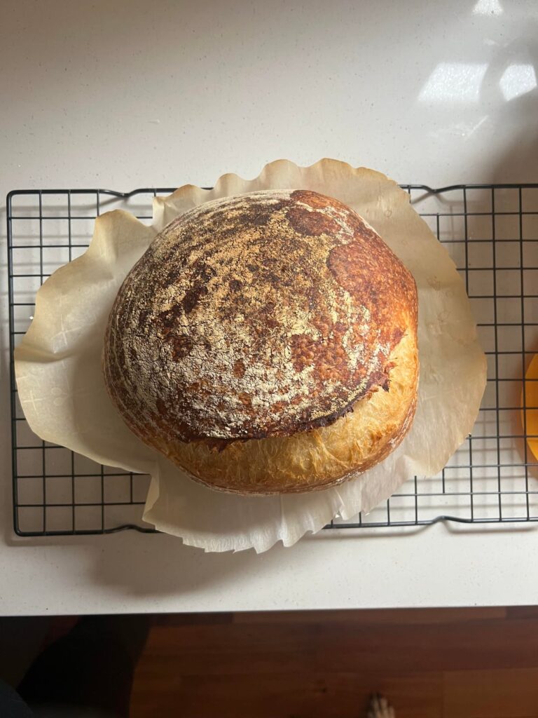 First time my loaf has risen! How long until I can cut into it? First time my loaf has risen! How long until I can cut into it?