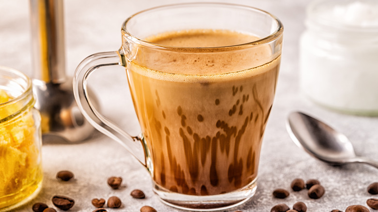 coffee with oil added