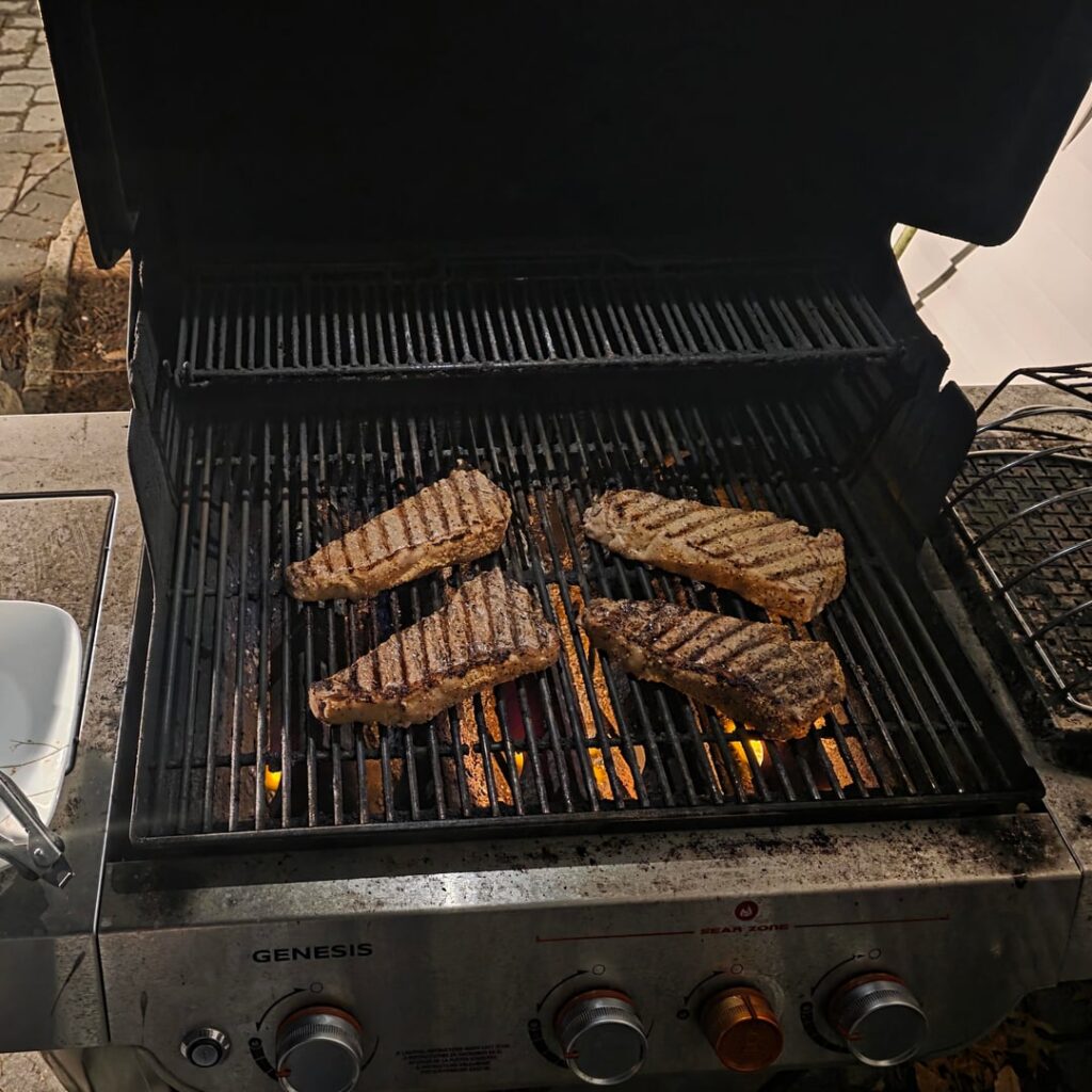 How to grill in the snow. Part 2