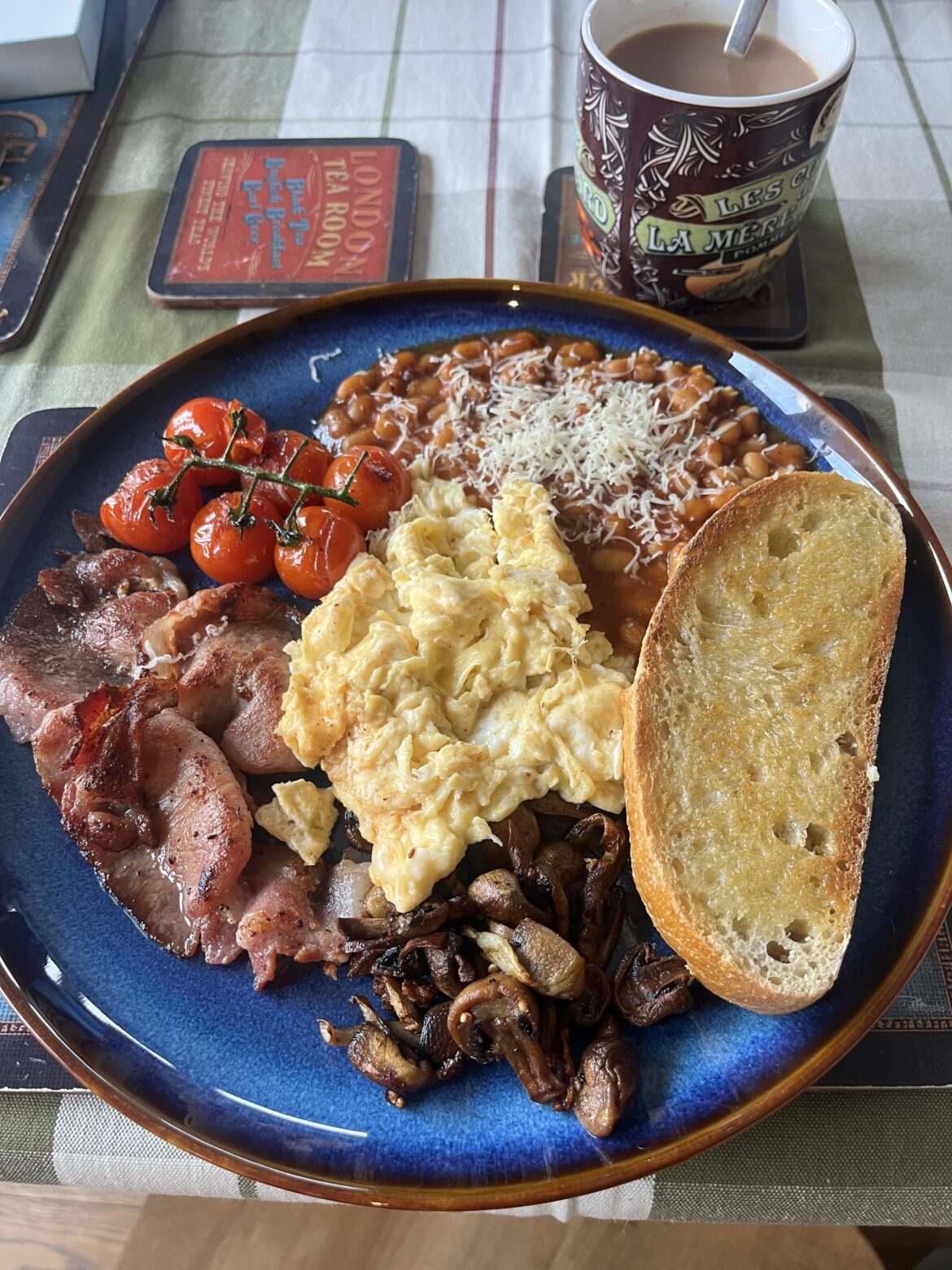 Quick lunch break fry up