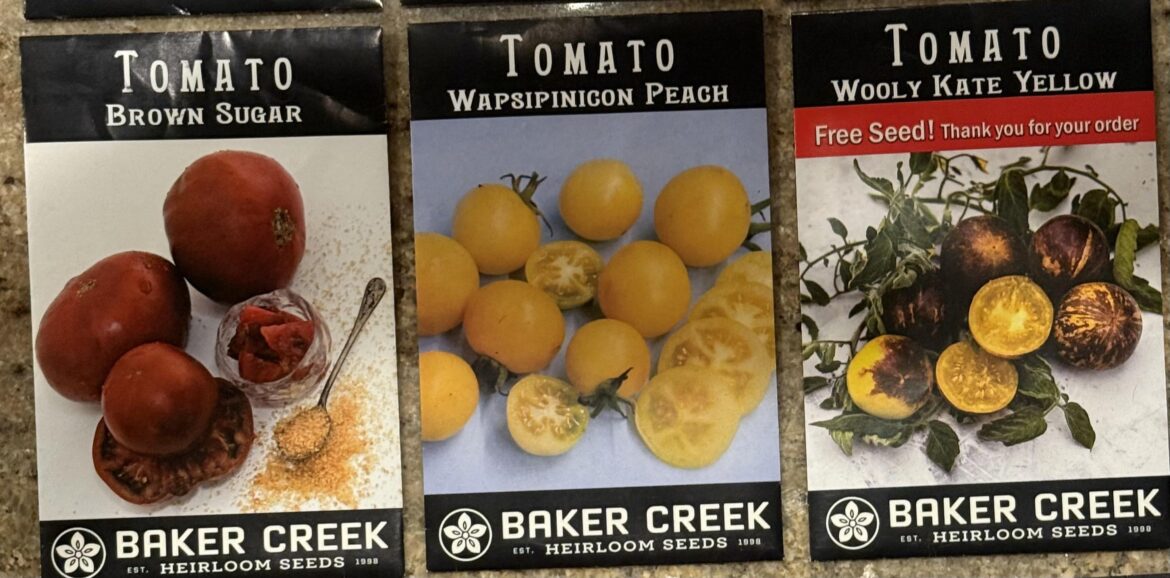 Also trying new seeds this season!