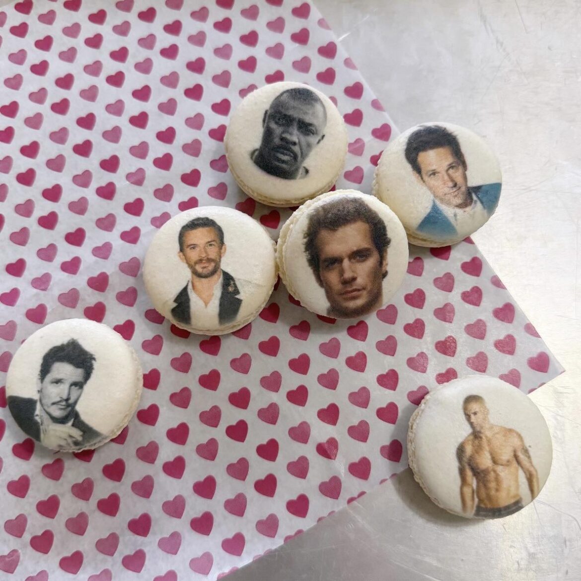 Valentine's Day macarons