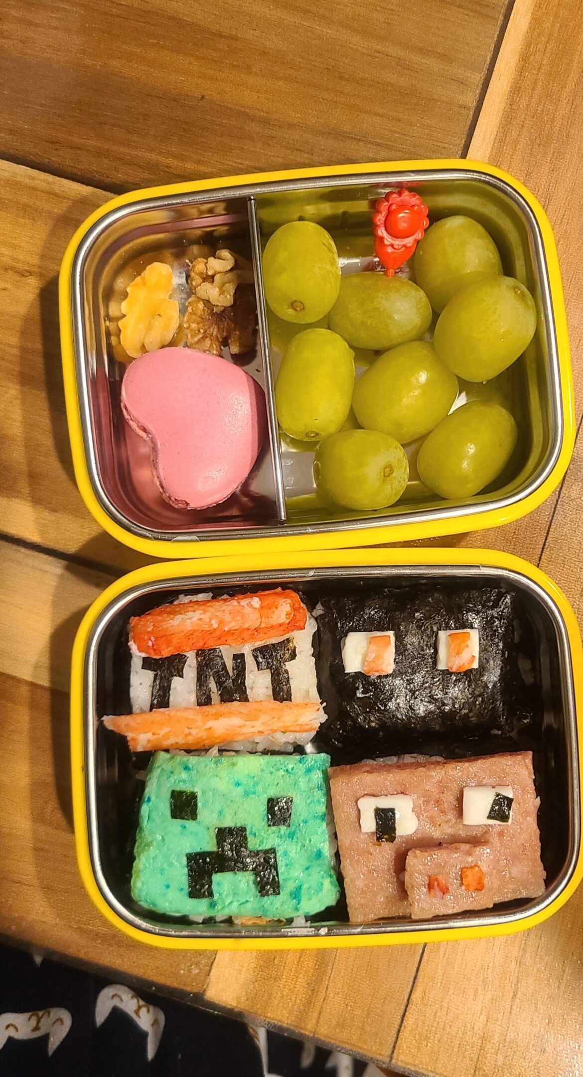 Minecraft themed lunch