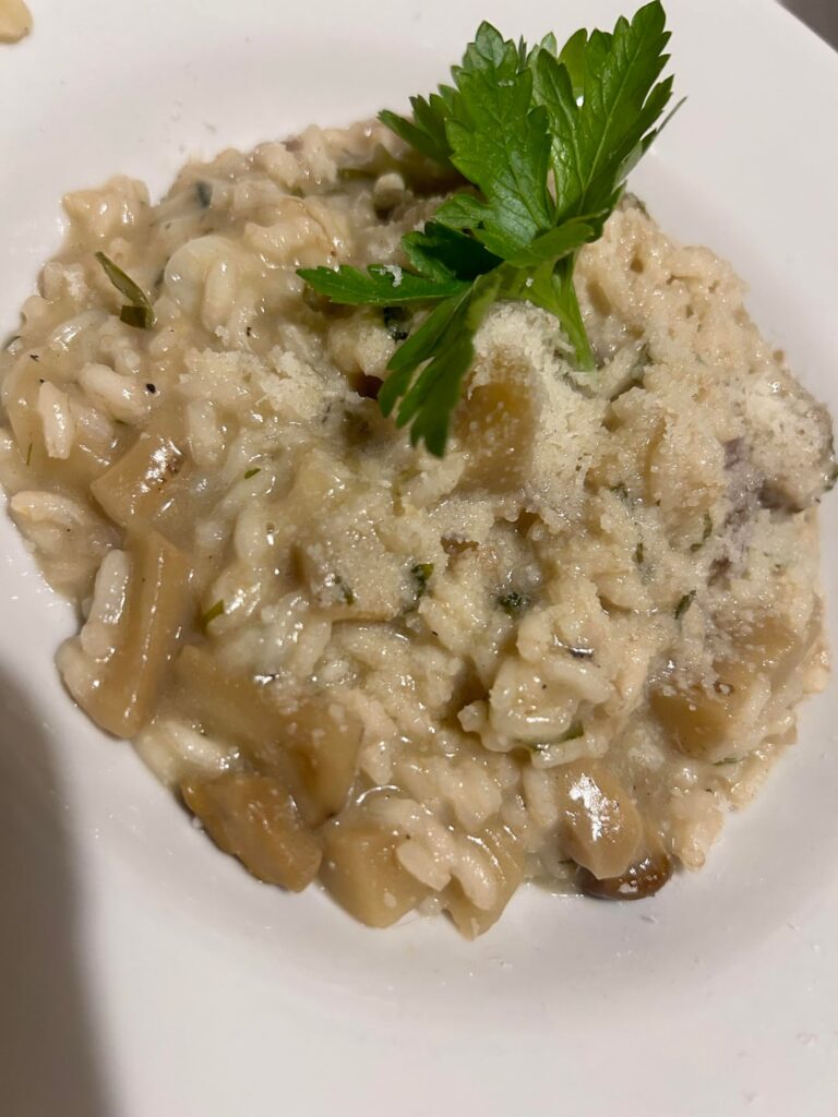 Porcini mushroom risotto! 🍄‍🟫