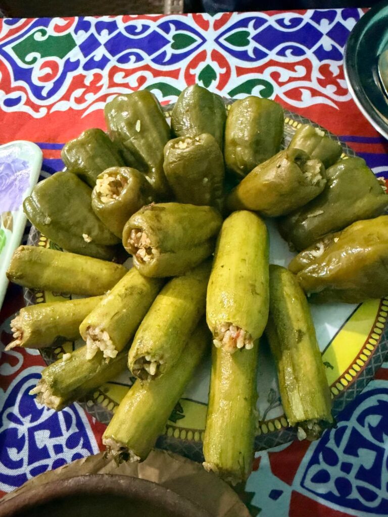 Kousa Mahshi I had in Egypt which is stuffed zucchini