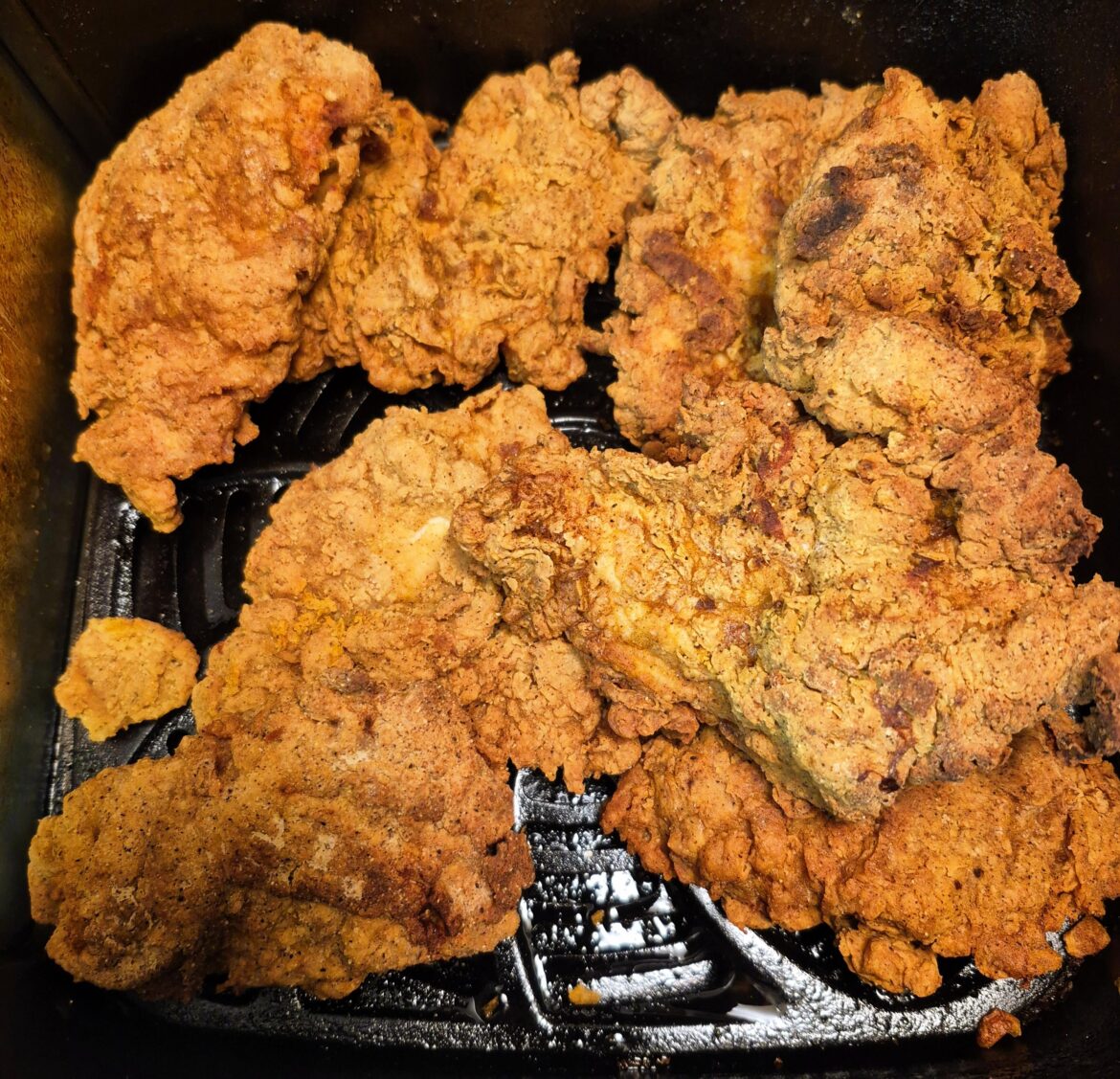 I made fried chicken for dinner tonight! 🍗✨️
