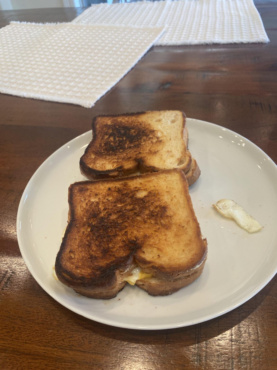 Grilled cheese with egg