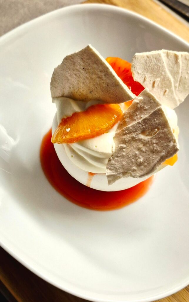 Pavlova and Blood Orange