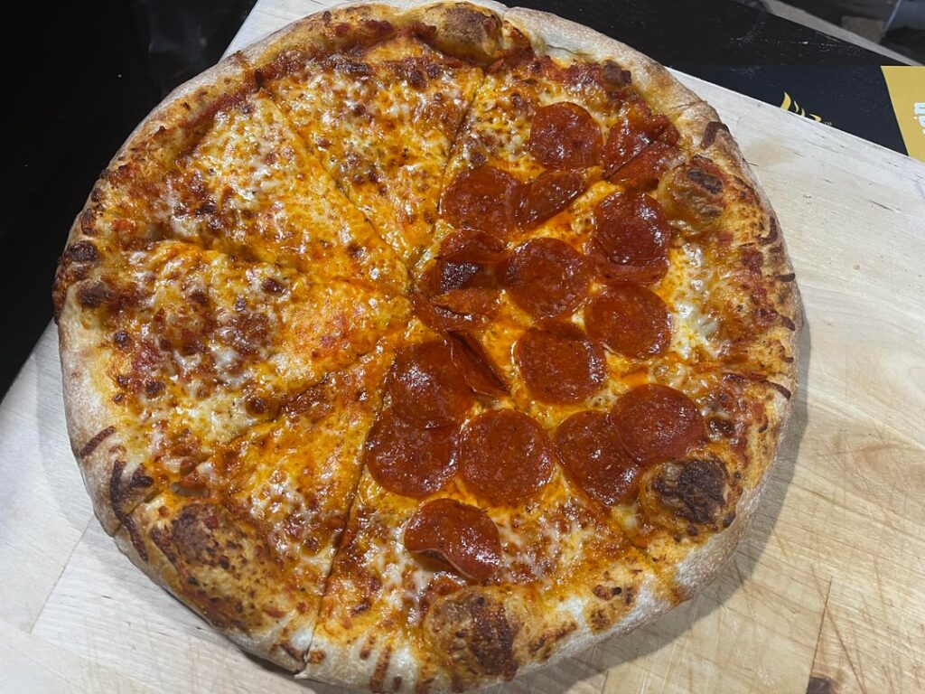 First pizza's in my new oven, how do they look?