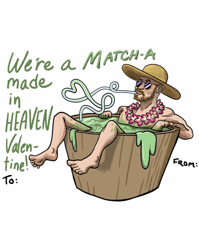 Made some valentines to give to the baristas at my favorite local shop