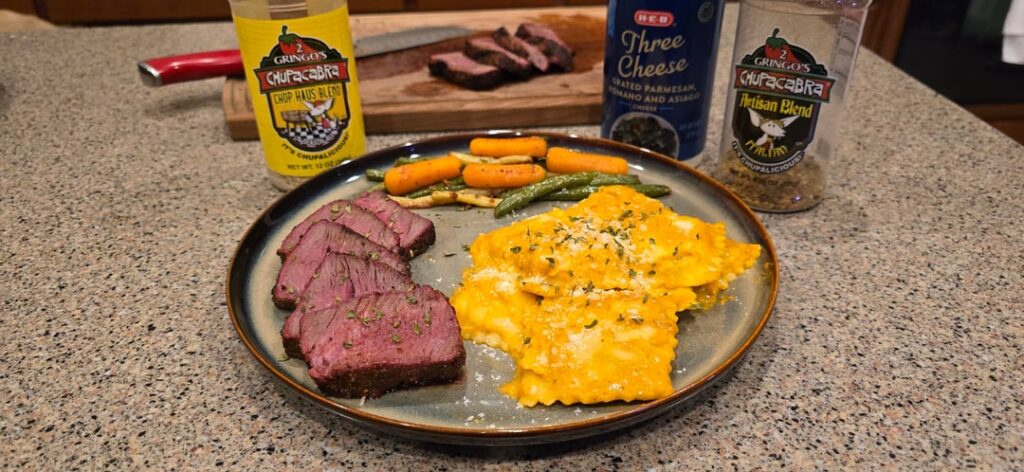 Filet, smoked and reverse seared