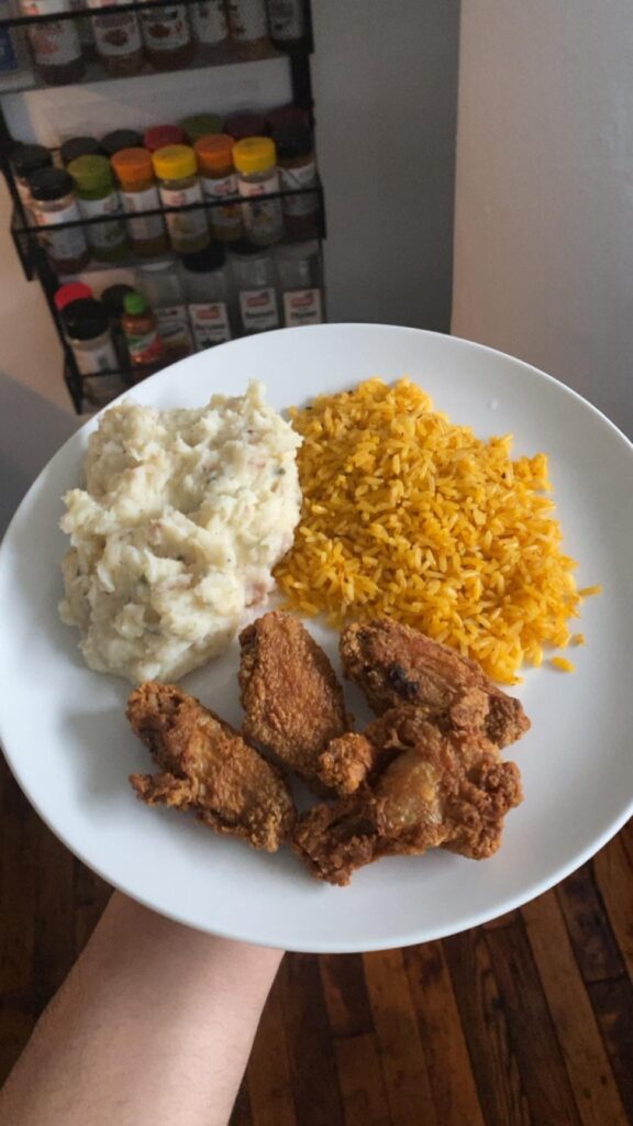 Lunch, Wings complete all meals