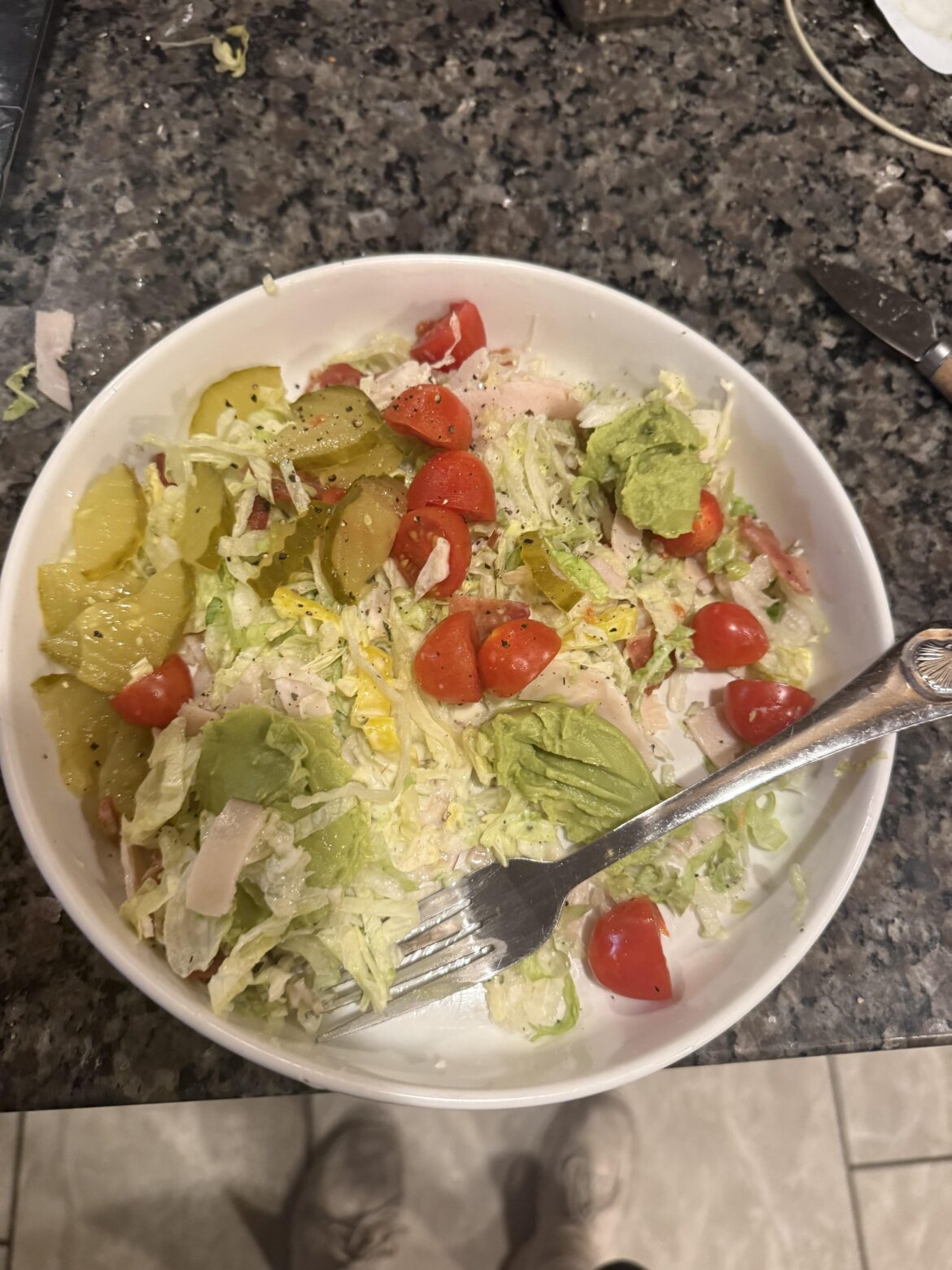 Sub in a bowl ~500cal